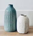 Blue Herringbone Vase - Hygge SHORES