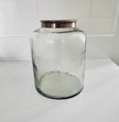 Hammered Glass Storage Container With Lid - 3 Sizes - Hygge SHORES