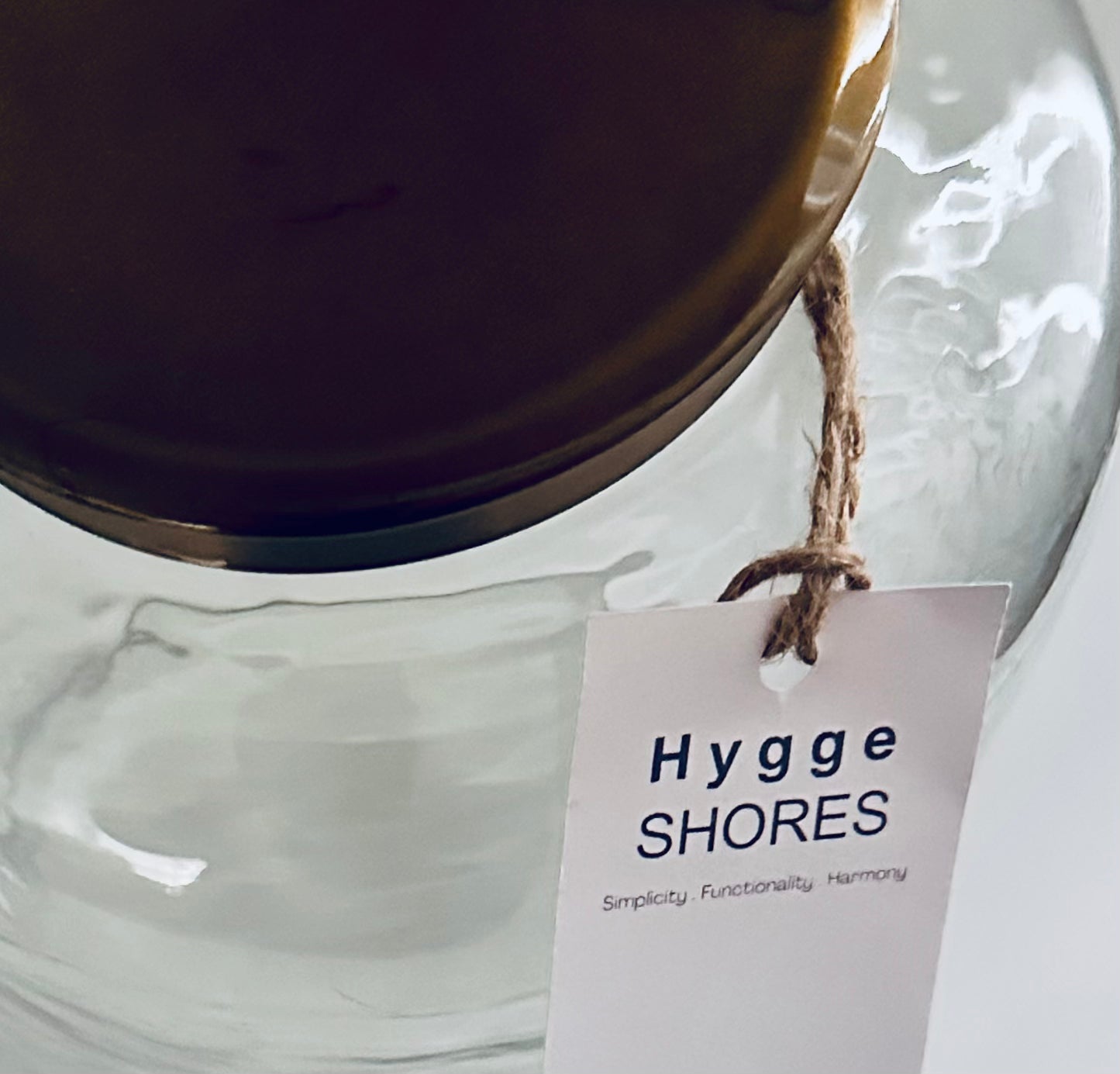 Hammered Glass Storage Container With Lid - 3 Sizes - Hygge SHORES