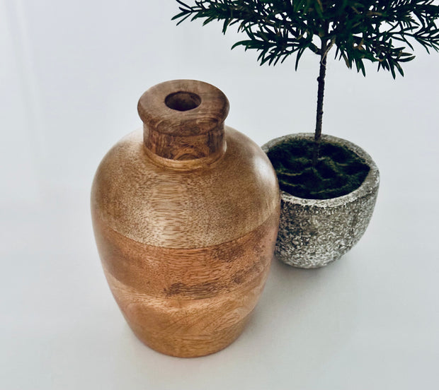 Mango Wood Vase - Hygge SHORES