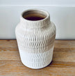 Natural Debossed Vase - Hygge SHORES