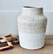 Natural Debossed Vase - Hygge SHORES