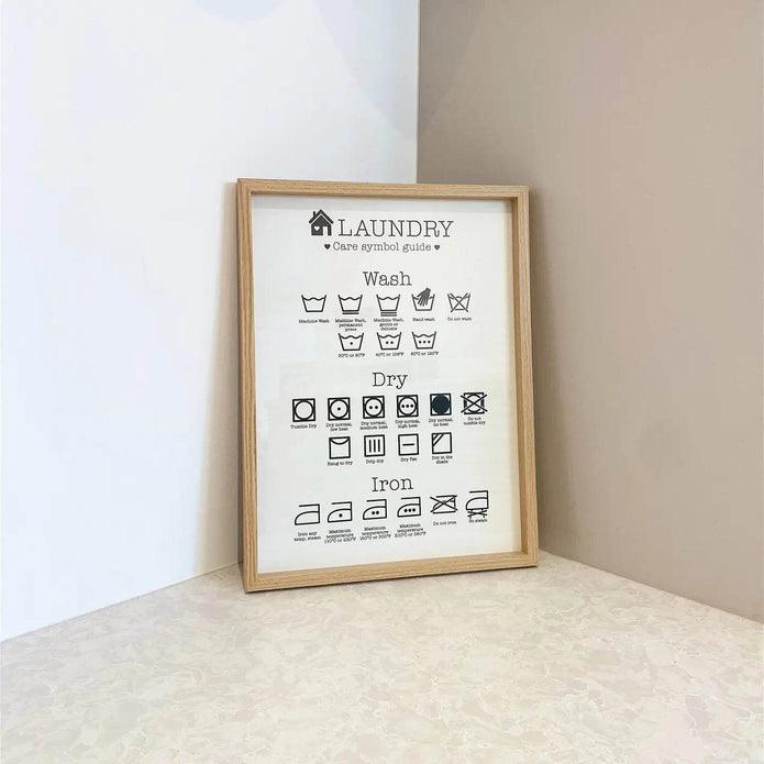 Laundry Care Symbol Guide - Hygge SHORES