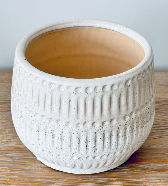 Natural Debossed Planter - Hygge SHORES