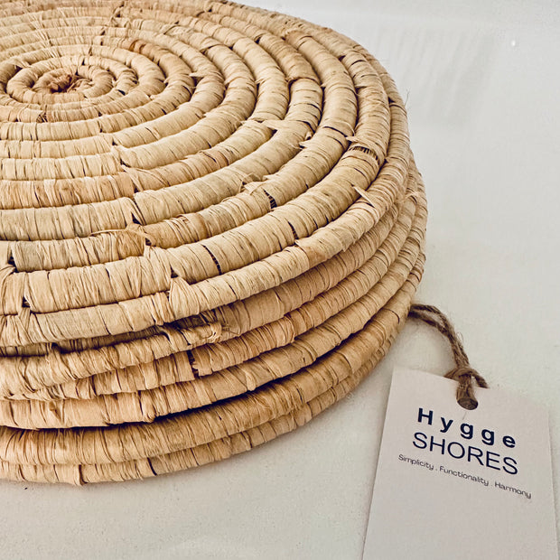 Raffia Woven Placemat - Set of 6 - Hygge SHORES