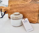 Rustic Sugar Bowl with Spoon - Hygge SHORES