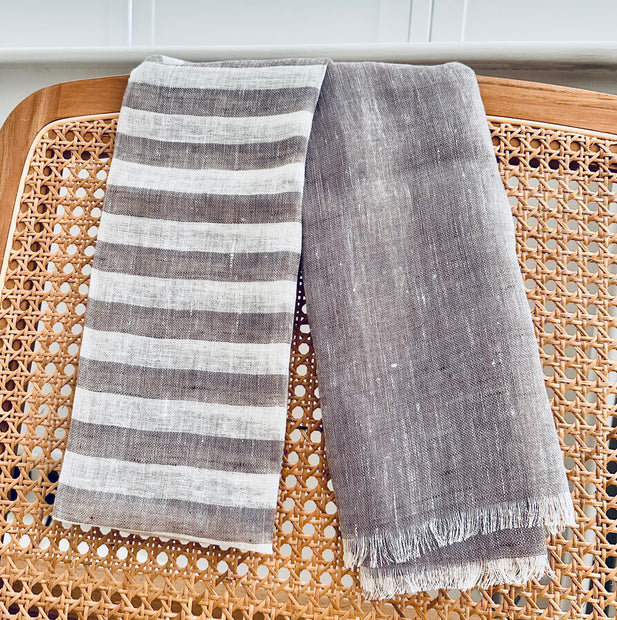 Sand Stripe Scarf - Hygge SHORES