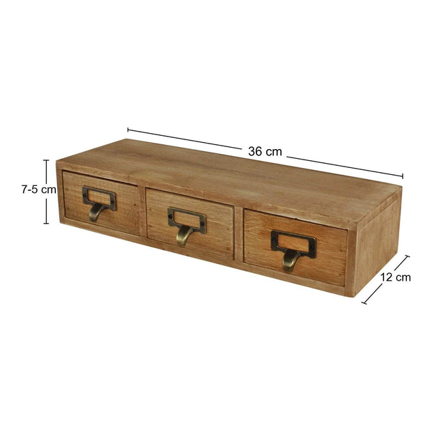 Compact Wooden Storage Unit with Drawers - Hygge SHORES