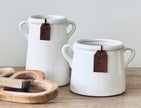 White Tall Vase with Handles - Hygge SHORES