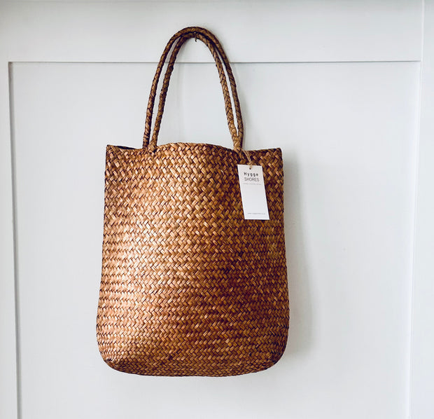 Woven Tote Basket Bag - Hygge SHORES