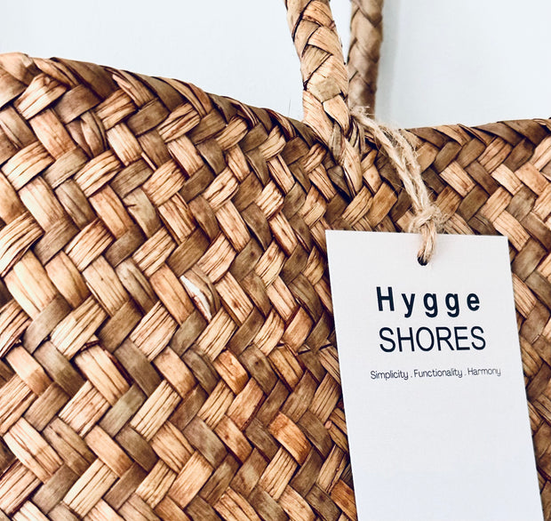 Woven Tote Basket Bag - Hygge SHORES