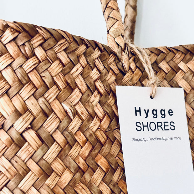 Woven Tote Basket Bag - Hygge SHORES