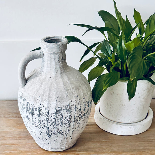 Rustic Stone Bottle Vase - Hygge SHORES