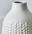 White Herringbone Vase - Hygge SHORES